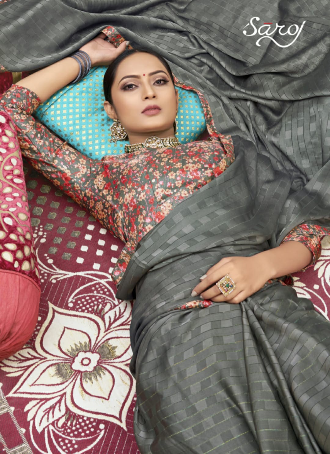 Saroj Vaidehi Festive Wear Georgette Heavy Designer Fancy Saree Collection